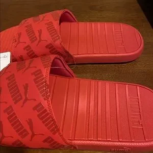 Puma | Shoes | Puma Red Cool Cat Bold 2 Adult Slides | Poshmark display picture 2